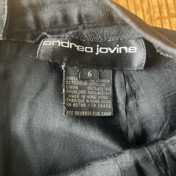 80s vintage designer high waisted linen pants - Picture 7 of 9